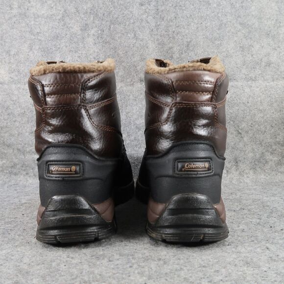 Coleman Shoes Men 9 Boots Winter Snow Insulated Leather Waterproof Anthony Brown - Picture 7 of 15